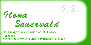 ilona sauerwald business card